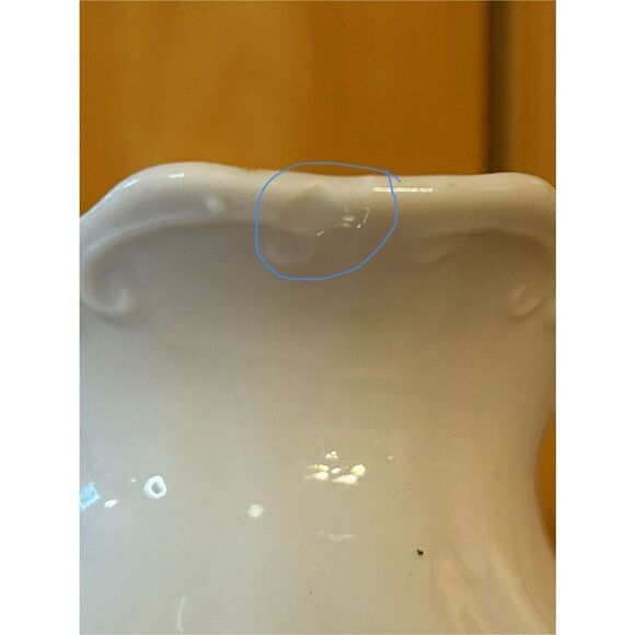 Vintage Inarco Japan Porcelain Pitcher E-4543 with Blue Flowers (8140) Read - Picture 5 of 7